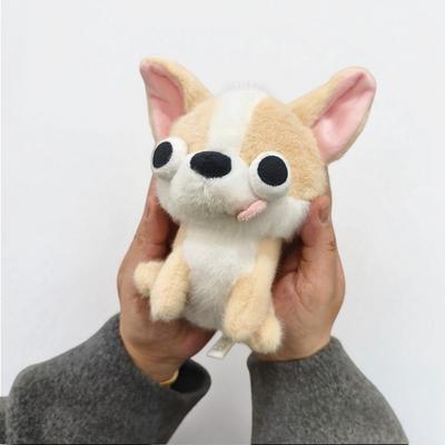 Weiche Plüschtiere Chihuahua Plüschtier Welpe Haustier Kuscheltier Chihuahua Puppe Realistisches Kawaii Plüsch Chihuahua Kinderspielzeug