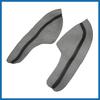 4Pcs/Set Car Door Armrest Protector Cover Microfiber Leather Pad Replacement for Honda Civic 10th Gen 2016 2017 2018 2019 2020 Black with Black Line
