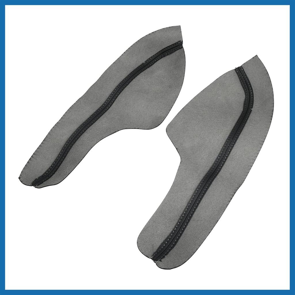 4Pcs/Set Car Door Armrest Protector Cover Microfiber Leather Pad Replacement for Honda Civic 10th Gen 2016 2017 2018 2019 2020 Black with Black Line