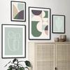 Nordic Abstract Shape Girl Line Leaf Cactus Posters and Prints Wall Art Wall Pictures for Living Room Home Decor Canvas Painting