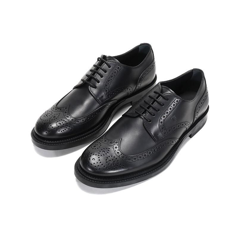 TOD'S Men's Leather Lace-Up Brogue Shoes