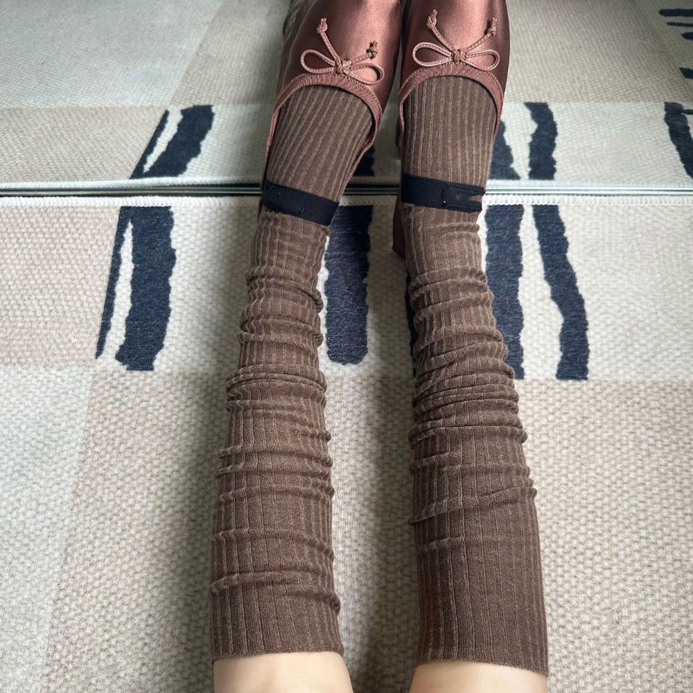 Keep Warm Long Tight Socks Pure Cotton Calf Socks Y2K Boot Socks  Fall Winter