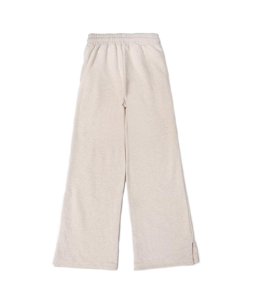STARRYEYED Semi-Wide Fit Slit Training Pants (Melange Oatmeal)