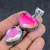 Mystic Topaz Gemstone 925 Sterling Silver Jewelry Gift Pendant 2.64" K0p77
