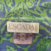 ESCADA 80's Green and Blue Leopard and White Tiger Silk Shirt tops 38 Blue greenUsed