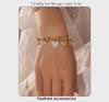 Elegant Love Diamond Bracelet: 18k Gold-Plated Titanium Steel, Niche Design, Perfect for Couples