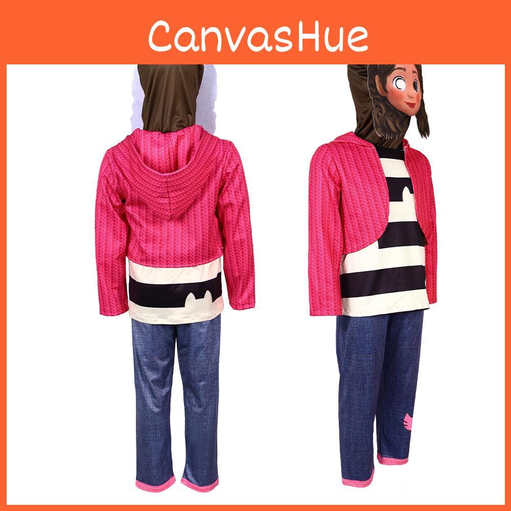 Gabbys Dollhouse Gaming Costume Jumpsuit Made From 95% Polyester For Kids Age 17