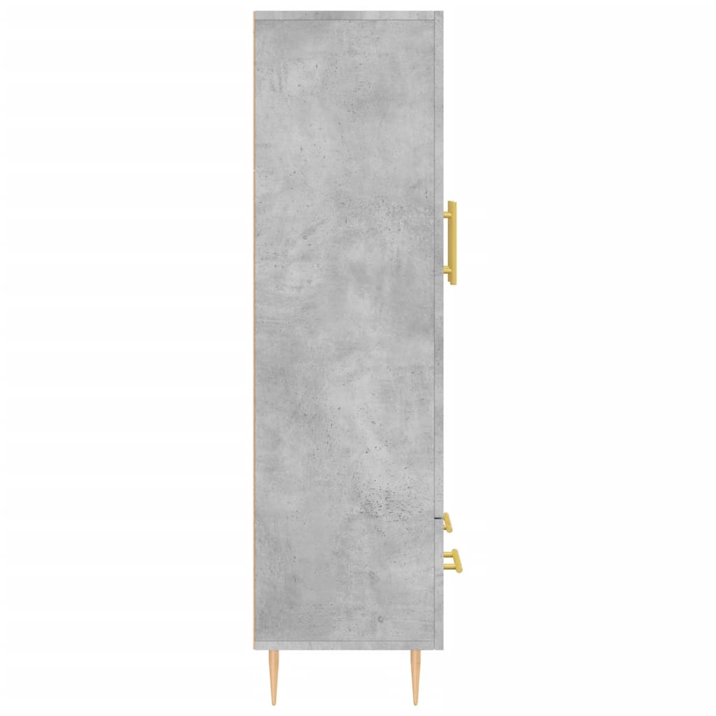 Highboard Concrete Grey 69.5 X 31 X 115 Cm Particleboard