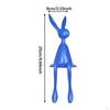 Sitting Bunny Statue Collection Sculpture for Entryway Shelf Living Room White