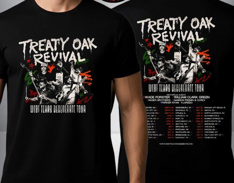 Treaty Oak Revival West Texas Degenerate Tour 2026 Schedule Tour Unisex T Shirt 2XL