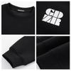 GROUND ZERO Unisex Letter Embroidered Sweatshirt