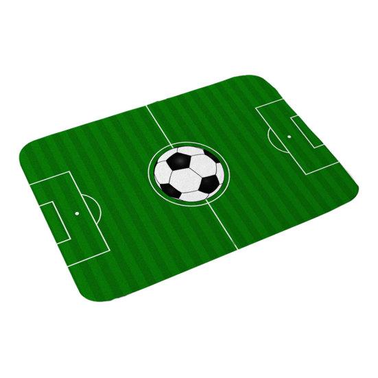 Tappetino da Campo da Calcio, Tappetino da Bagno con Erba Verde, Tappetino Antiscivolo Assorbente Lavabile per Ingresso Camera da Letto Cucina