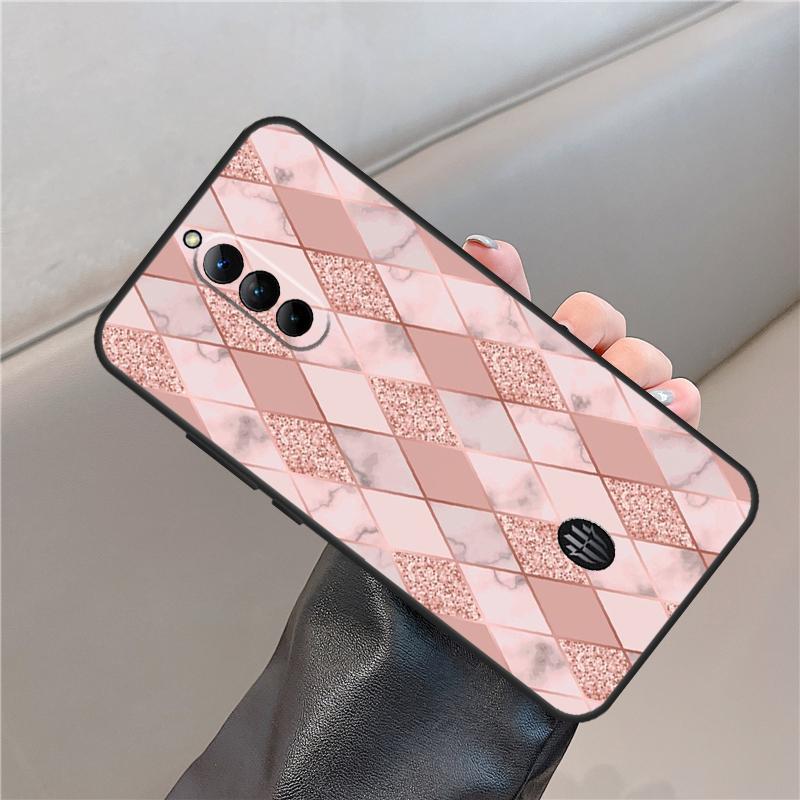 

Love Rose Gold Style Case For ZTE Nubia Red Magic 6S 7S 8S 9S 10S Pro For RedMagic 10 Air 8 9 10 11 Pro Plus Cover Red Magic 10 Air