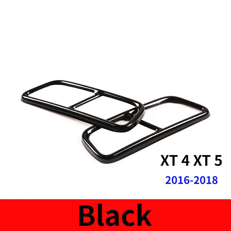 Für Cadillac XT4 XT6 CT4 CT5 2016-2023 Edelstahl Silber Auto Auspuffrohr Schalldämpfer Abdeckung Zieraufkleber Autozubehör AGW1