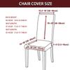 Jacquard Dining Chair Cover Stretch Anti -Dirty Chair Covers For Wedding Hotel Banquet Room Elastic Seat Slipcover 1 2 3 4pcs for Home