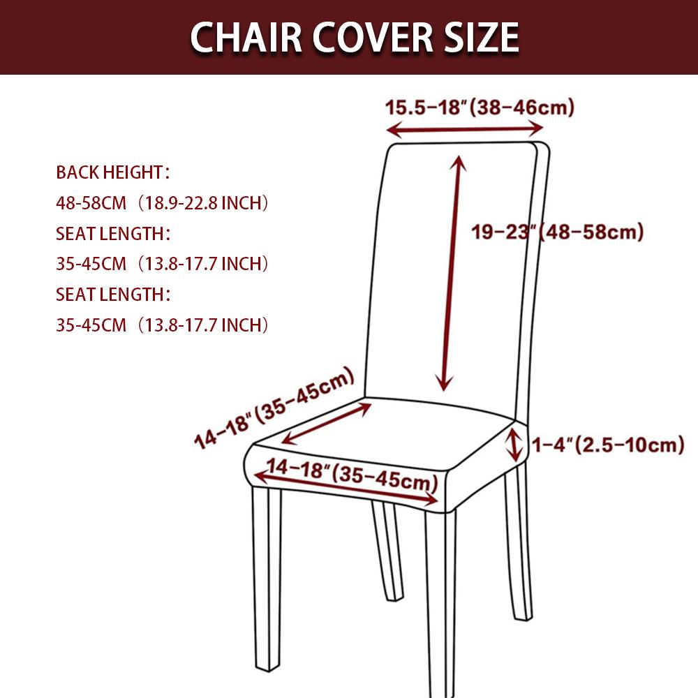 Jacquard Dining Chair Cover Stretch Anti -Dirty Chair Covers For Wedding Hotel Banquet Room Elastic Seat Slipcover 1 2 3 4pcs for Home