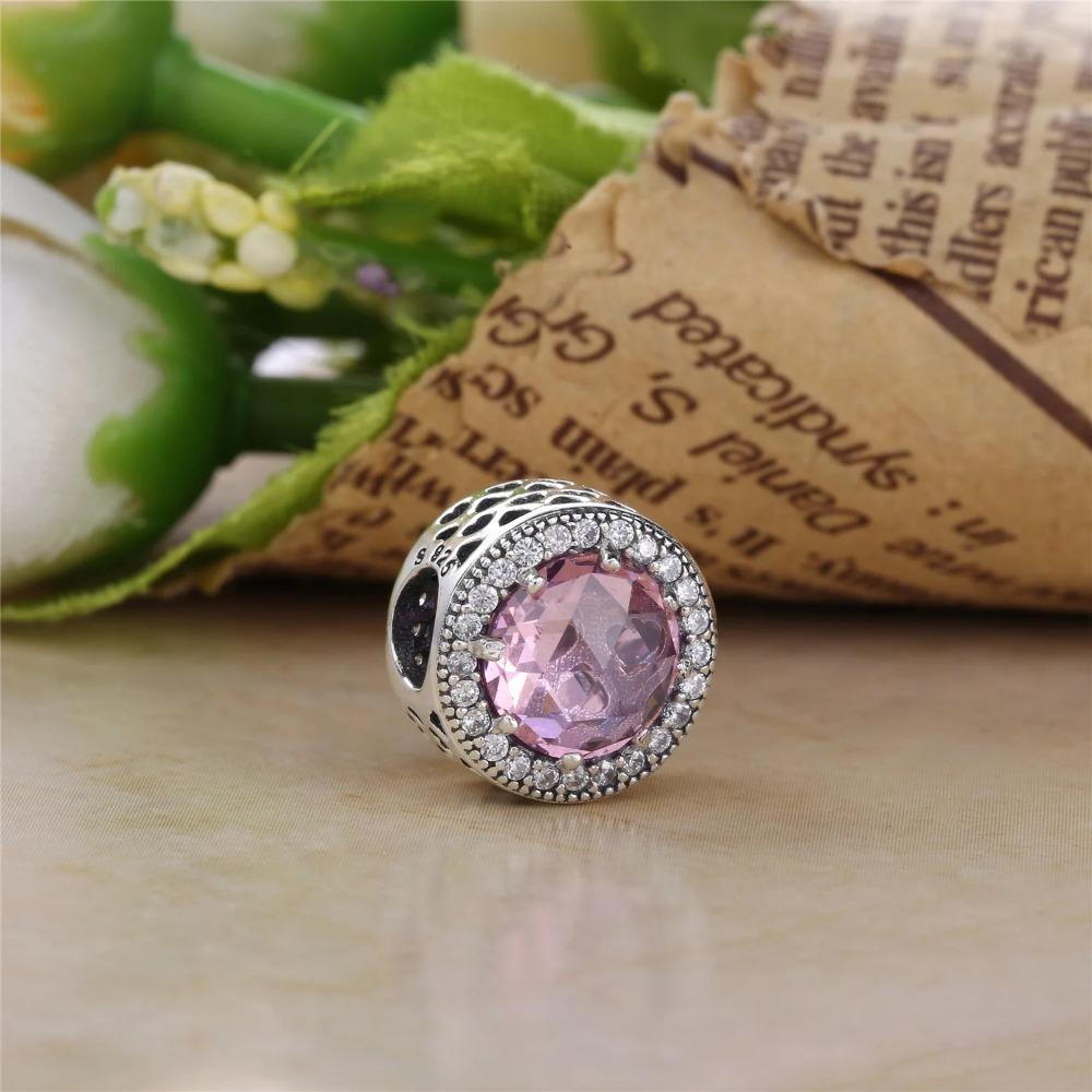 925 Silver Football Flower Ice Snow Round Beads Charm for Pendant Bracelet Necklace Jewelry Making DIY Gift
