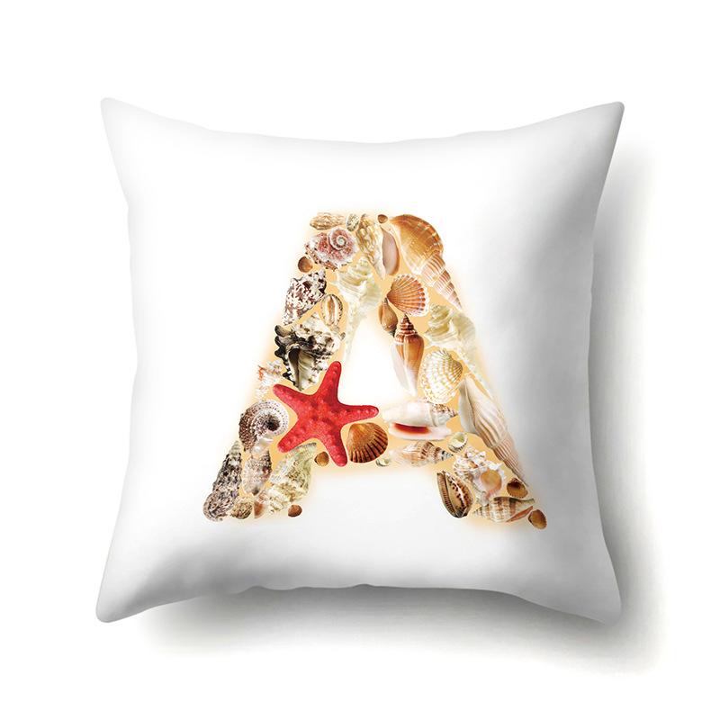 Polyester Pillowcase Automobile Decoration Home 26 English Letter Printed Pillowcase