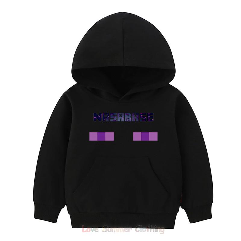 Minecraft Hoodie für Jungen Alter 4-14 Mädchen HD-Druck Kinder Hoodie Polyester Pullover Lässiges Mädchen Sweatshirt Herbst Viele Farben