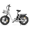 Samebike C05 Pro - Vélo électrique 20" Gros Pneus - Moteur 500W - Batterie 36V/13Ah - Autonomie 100km - Shimano 7 Vitesses, Blanc