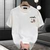 Trendy Brand Short-Sleeved Pure Cotton Men'S Printed T-Shirt Trendy Men'S And Women'S Versatile Round Neck T-Shirt Men'S