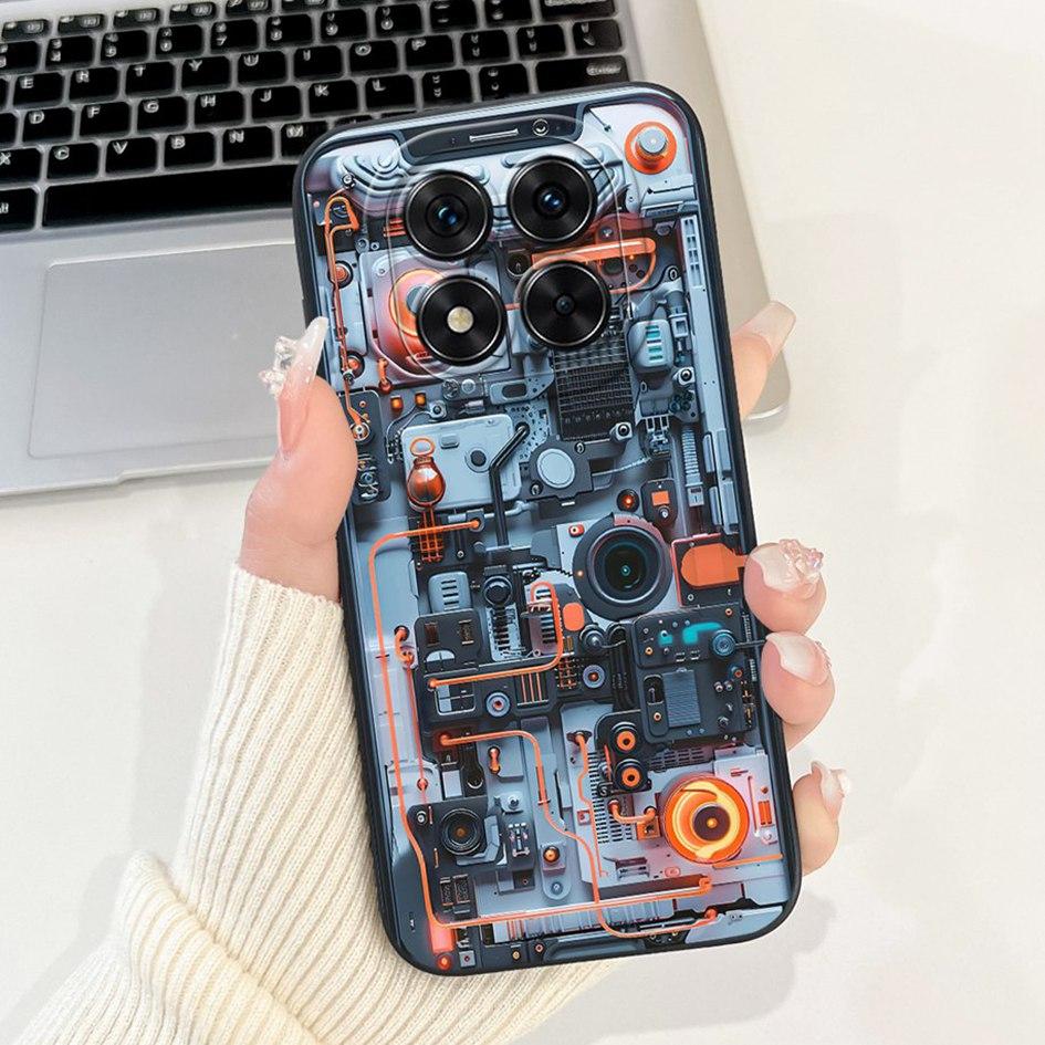 For Xiaomi Redmi Note 14 Pro 5G Case Fashion Painted Soft Silicone Back Cover on Xiaomi Redmi Note 14 Pro Plus Note14 Pro+ Shell