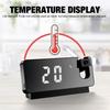 Multifunctional LED Digital Display Projection Alarm Clock 180° Rotation Time Projector Electronic Alarm USB Wake Up Desktop Clock Snooz Temperature