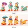 Figurki Miniaturowe 4 Mini Kaczki Ogród Bajkowy Figurki Miniaturowej Zagrody Krajobraz z Mchu Urocze Ozdoby Zestaw do Wystroju Domu na Zewnątrz