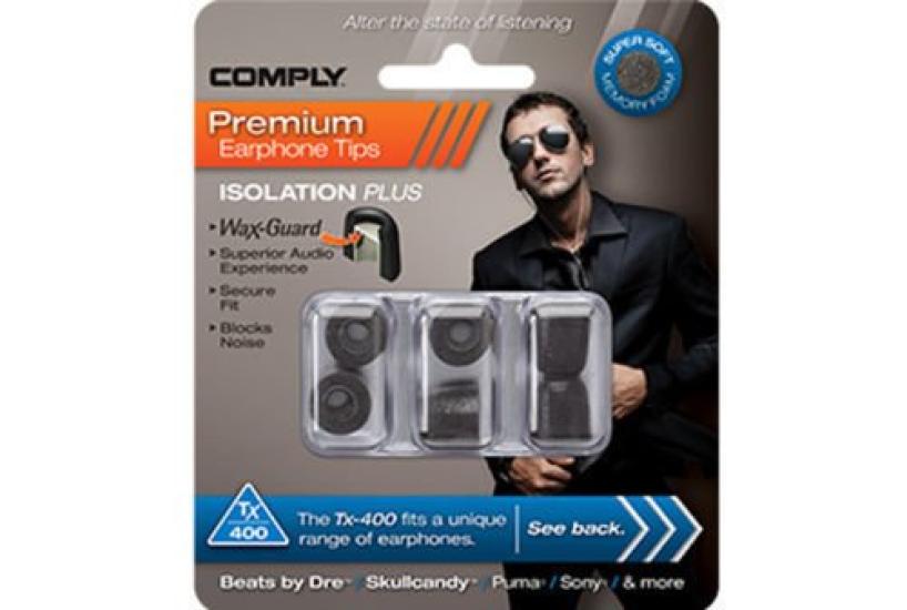Comply Standard Eartips with Earwax 3 Comfortable and Tx-400 Guards, Small, Pairs, Sound-Isolating, Fit, Anti-Slip, HC19-40111-01