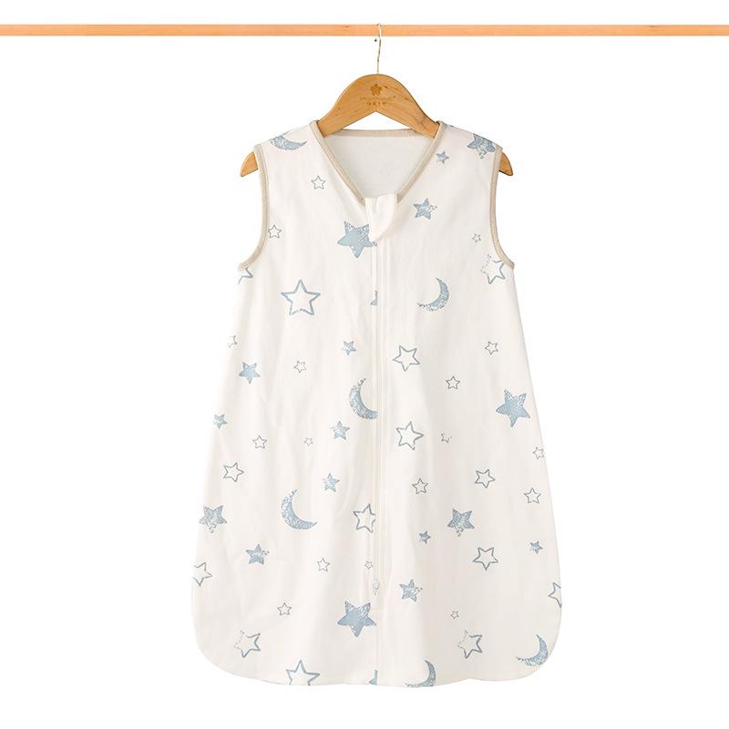 Summer Gauze Baby Sleeping Bag - Newborn Anti-Kick Sleeveless Quilt Vest for Air-Conditioning