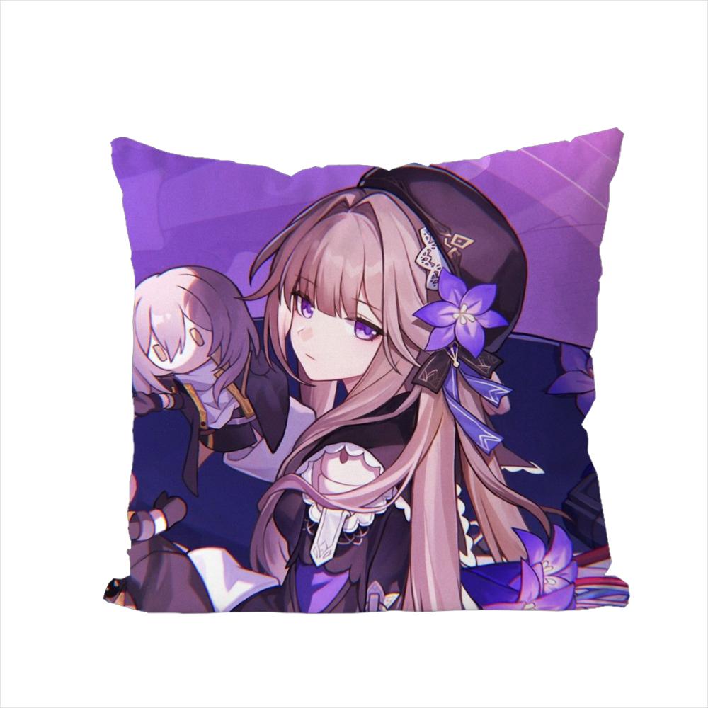 Honkai Star Rail Pillow Case For Car Sofa Decorative Home Doublesided Print Plush Square Throw Pillow Cushion Cover