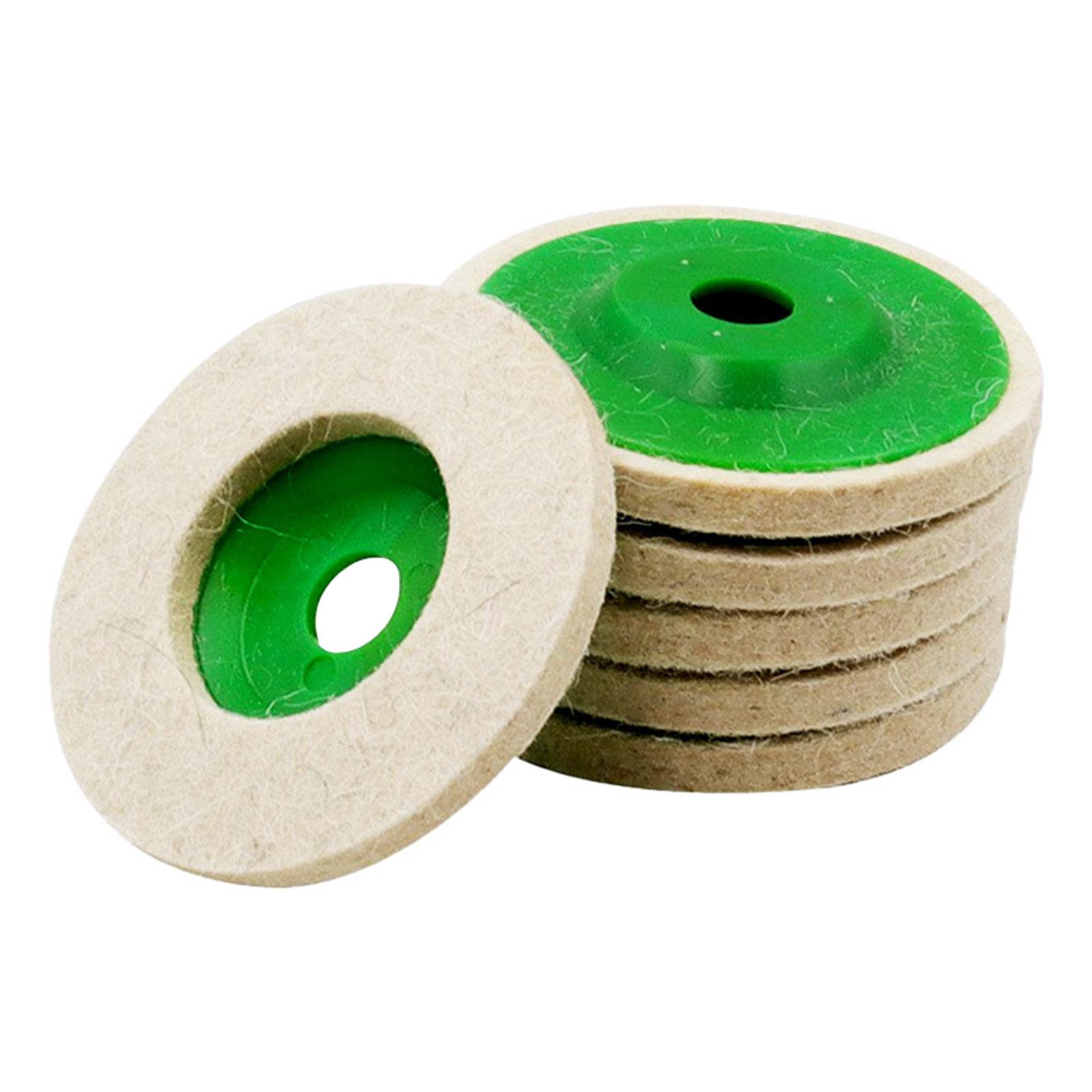 

6 шт., шерстяной фетр, полировальный диск, шерстяной круглый полировальный диск для полировки, для угловой шлифовальной машины 95/100, для металлического мрамора 100T
