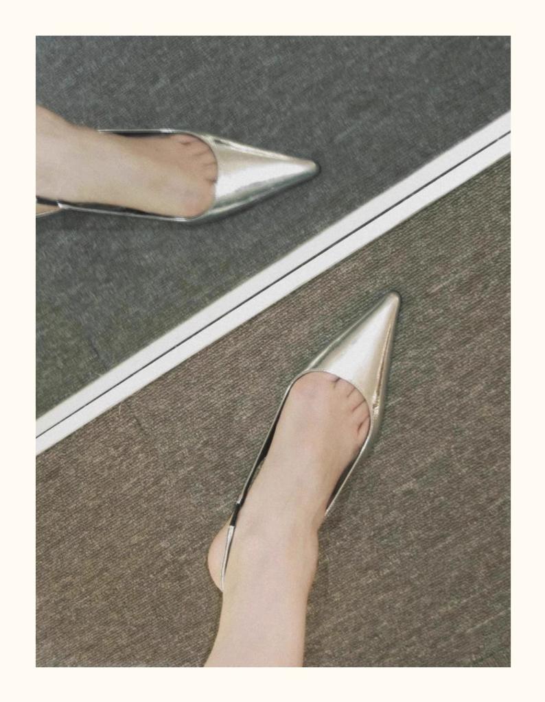 Niche High-end Pointed Wedge Heel Bag Head Sandals Spring and Summer New Leather Versatile Celebrity Platform Single Shoes High Heels