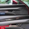 Car Accessories Fit for 2019 2020 2021 2022 2023 2024 2025 Mazda 3 Axela Inner Side Door Panel Strip Cover Trim (Carbon Fiber Style) ABS 4 PCS