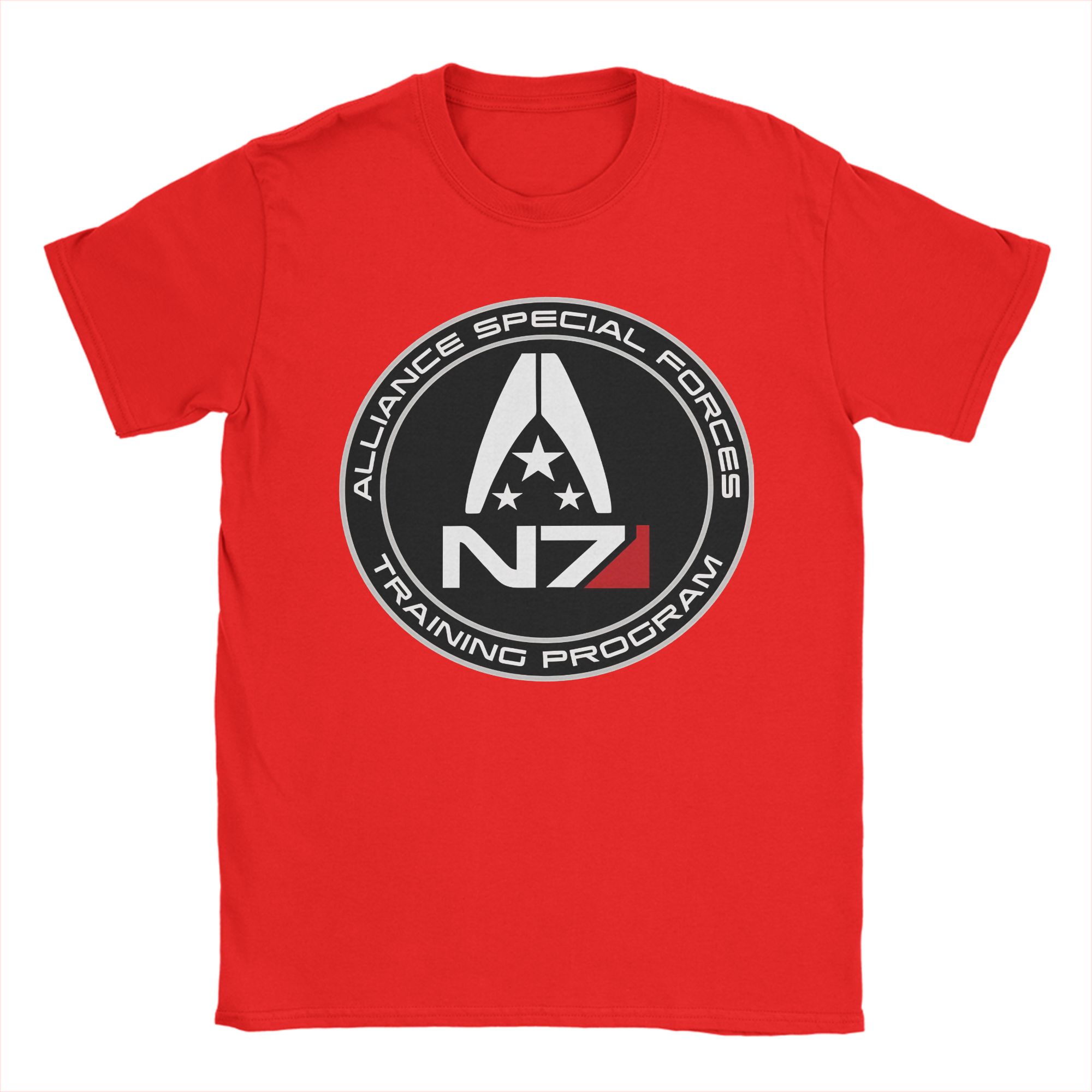

Mass Effect N7 T Shirt Beach Street Style TShirts Cotton Leisure Tee Shirt For Male Casual Top Tees S