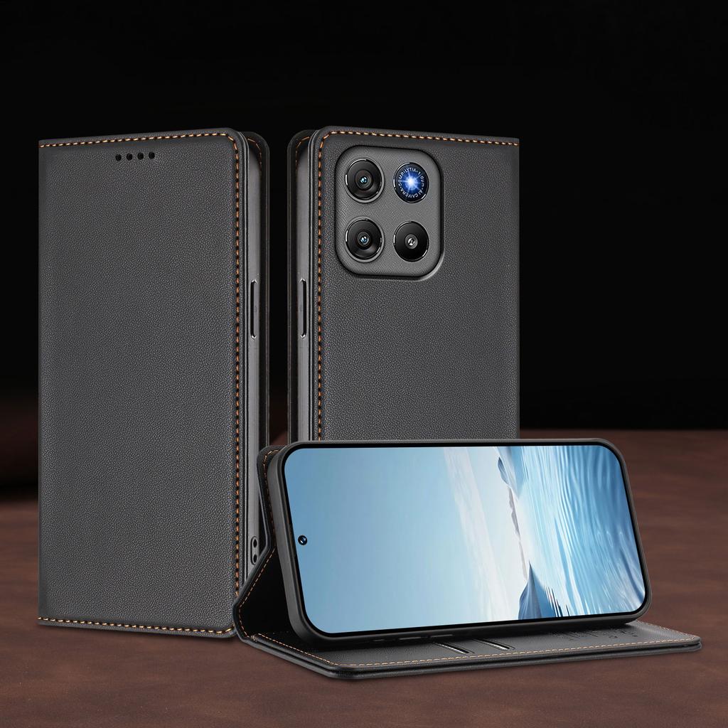 For Motorola G57 G57 Power G67 G67 Power G77 G86 G86 Power G56 G06 G06 Power Leather Case, Magnetic Wallet Card Slot Flip Cover