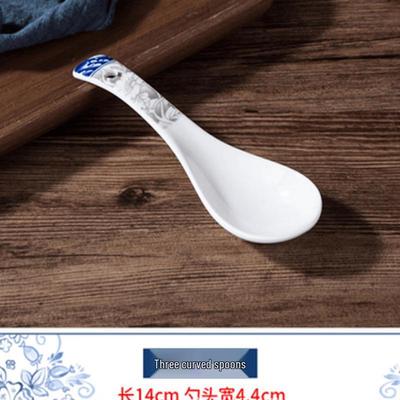 OIMG Nordic Bone China Long Handle Spoon Set (4-Pack)