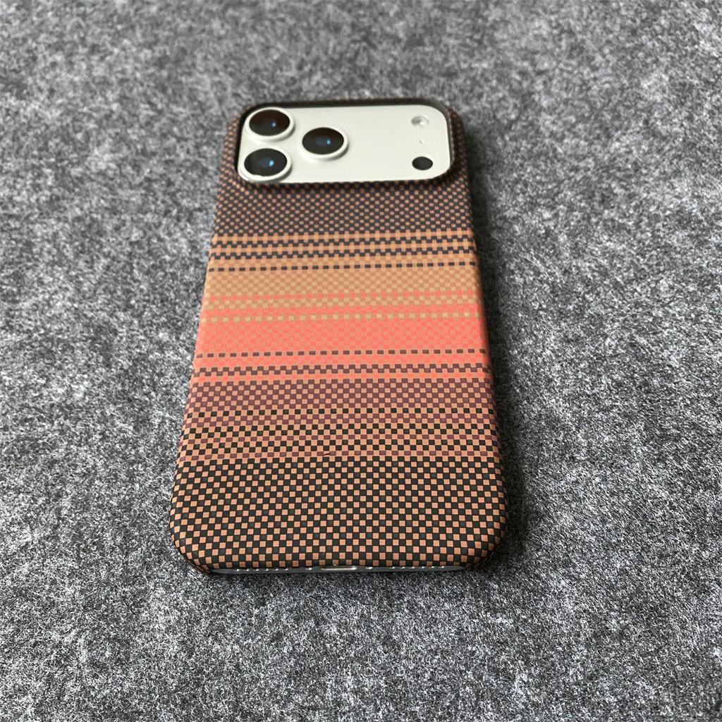 Carbon Fiber Kevlar Texture Leather Protection Phone Case IPhone 17 Air 16 15 14 Plus 13 12 11 Pro Max Protective Hard PC Cover