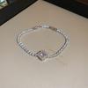 Electroplated Zircon Sun Love Bracelet Niche Sweet Versatile Bracelet Temperament Light Luxury High-end Jewelry Women