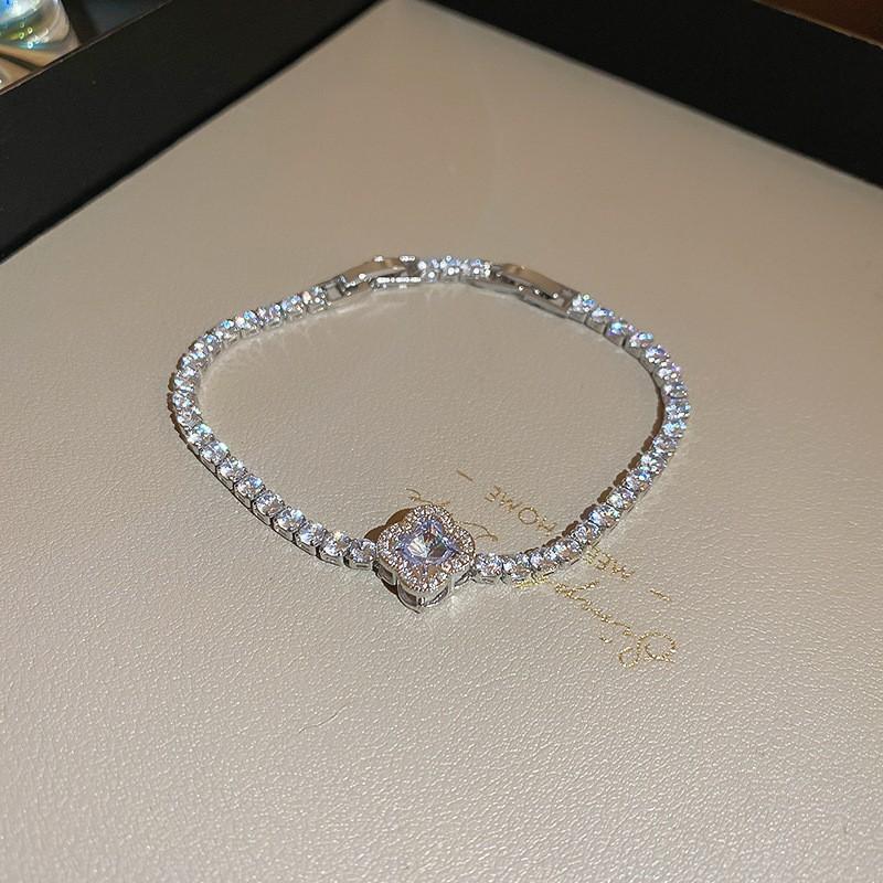 Electroplated Zircon Sun Love Bracelet Niche Sweet Versatile Bracelet Temperament Light Luxury High-end Jewelry Women
