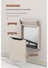 Ultra-Thin Japanese-Style Wall-Mounted Folding Stool for Multifunctional Use