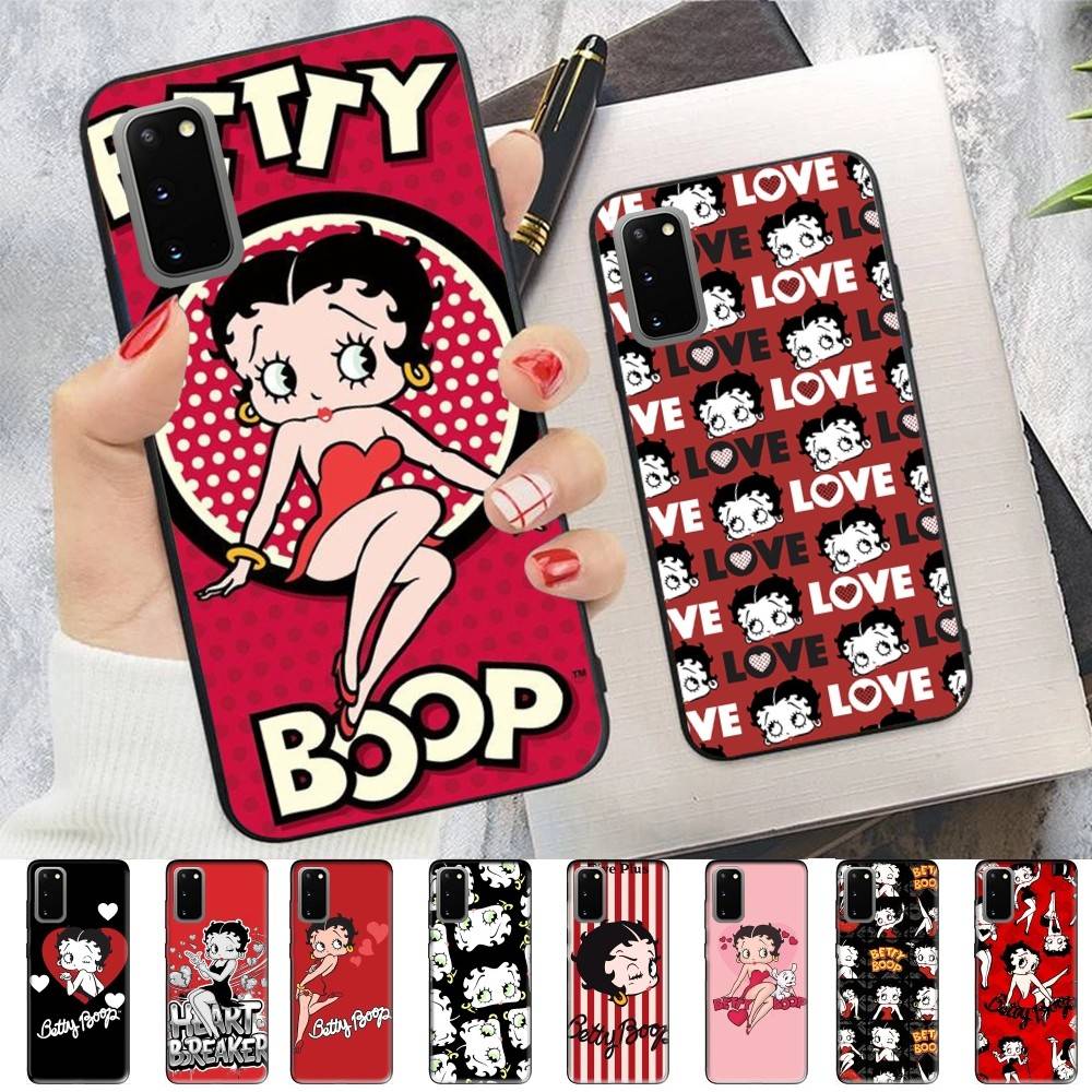 Animation B-Betty Boop Phone Case For Samsung S 24 Fe 25 Ultra Plus 20 Lite 21 30 22 23 24 22 Ultra 5G Fundas