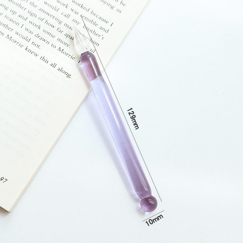 129mm Bunter Neuer Glas-Tauchstift Kunst-Signierstift Studentische Kreative Schreibwaren Malerei Verzierung Geschenk Tauchstifte