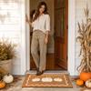 Pumpkin Door for Fall, Front Entryway for Indoor Outdoor Home Decor