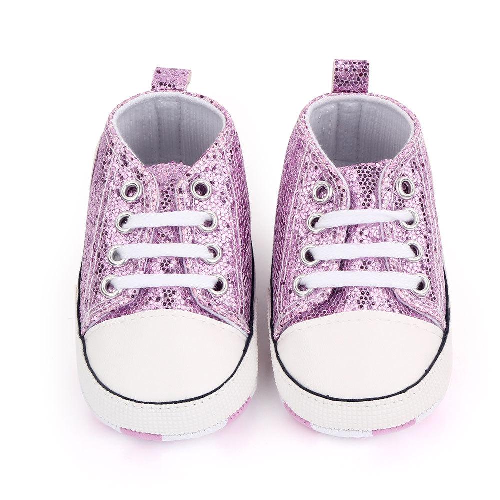 0-18M Fashion Newborn Baby Shoes Boy Girl Classical Sport Soft Sole First Walker Casual Sneakers White Baptism Shoes