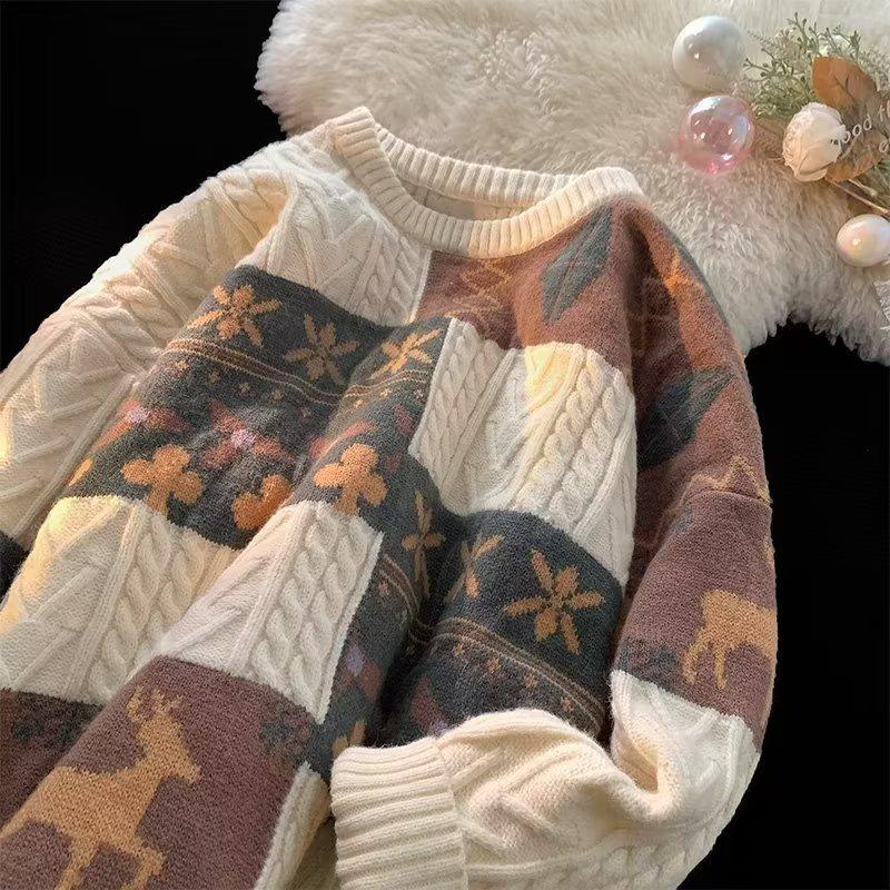 Men's Retro Thickened Winter Sweater Jacket