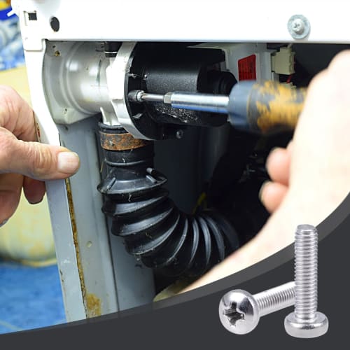 uxcell M2 Machine Screws, Bolts, M2x6mm, Silver Gray, Pan Head Machine Screws, 304 Stainless Steel, Pack of 30