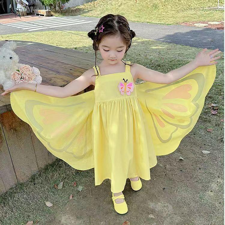 Sommer Prinzessinnenkleid für Mädchen mit süßer Schleife Trägerloses Kleid