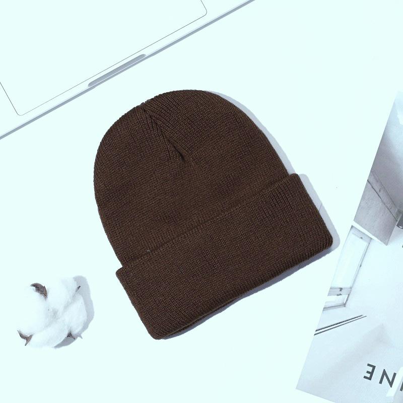 

В наявності дитячі в язані шапки 0-3 роки в язані шапки для новонароджених милі вовняні шапки осінь зима дитячі вовняні шапки one size темно-коричневого кольору