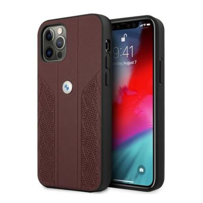 Etui Bmw Bmhcp12Lrsppr Iphone 12 Pro Max 6,7 Czerwony/Red Hardcase Leather Curve Perforate